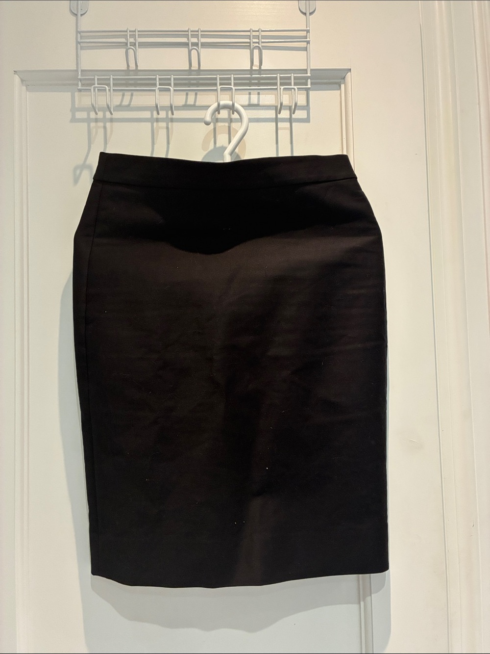 J.Crew No. 2 Pencil Skirt Black Stretch Cotton Size 2 👵MT